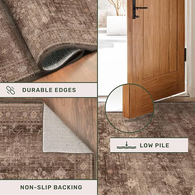 Gold Brown 8x12 Big Rugs for Living Room - Image 5