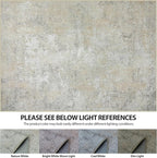 9x12 Area Rugs for Living Room Washable Bedroom Dining Room Beige Grey | Modern - Image 6
