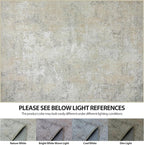 Aelenmu Runner Rugs for Hallways Kitchen 2.6x8 Non Slip Washable Beige Grey | - Image 7