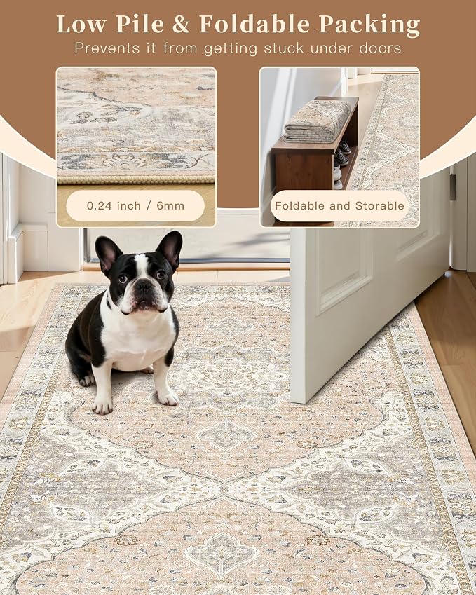 Madane Washable Runner Rugs 2x12 Long - Image 7