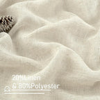 Natural Linen 54 Inch Length Curtains - Image 3