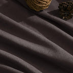 Cocoa Coffee Linen Blend Light Filtering Back Tab Curtains 108 Inches Long - Image 5