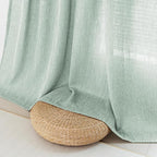 MYSKY HOME 95 Inch Curtains Farmhouse Light Filtering Privacy Curtain Drapes - Image 5