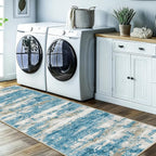 Washable Runner Rugs 3x10 Abstract Kitchen Runner Rug Non Slip Backing - Image 8