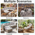 Waterproof Outdoor Cushion Covers, Stretch Patio Slipcovers | UV Resistant - Image 5