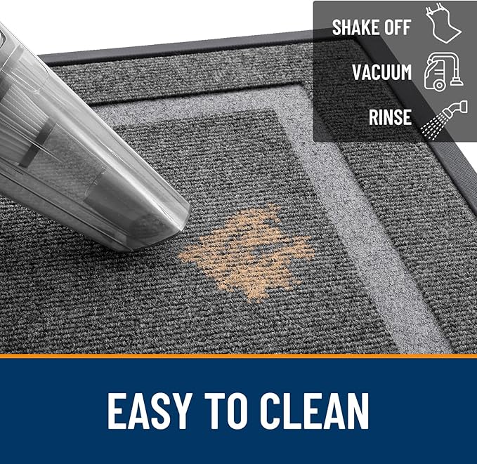 OLANLY Front Door Mat Outside 71x23, All-Season Heavy-Duty Rubber Doormat | - Image 6