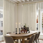 Extra Wide Pinch Pleat 100 x 90 Inch Linen Semi Sheer Curtains 1 Panel | - Image 6