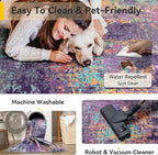 RELEANY Washable 5'x8' Abstract Area Rug - Image 5