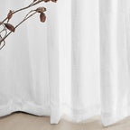 MYSKY HOME Floor to Ceiling Curtains 102 Inches White Sheer Window Drapes 2 - Image 5