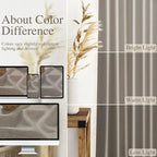 108 Inch Long Curtains for Living Room Grey Beige Linen Simple Modern Light - Image 3