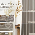 Grey Beige Linen Curtains 96 Inches Long - Image 3