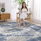 LOONGRUG 9x12 Area Rug Washable Large Neutral Modern Living Room Rugs | - Image 3