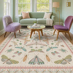 Washable 5x8 Light Pink Rug for Bedroom - Image 9