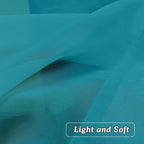 2 Panels Turquoise Semi Sheer Valance - Image 5