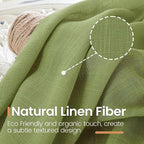BGment 54 Inch Length Green Curtains - Image 3