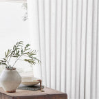 Snow White Pinch Pleat Semi Sheer Linen Curtains W70xL102 1 Panel | Light - Image 7