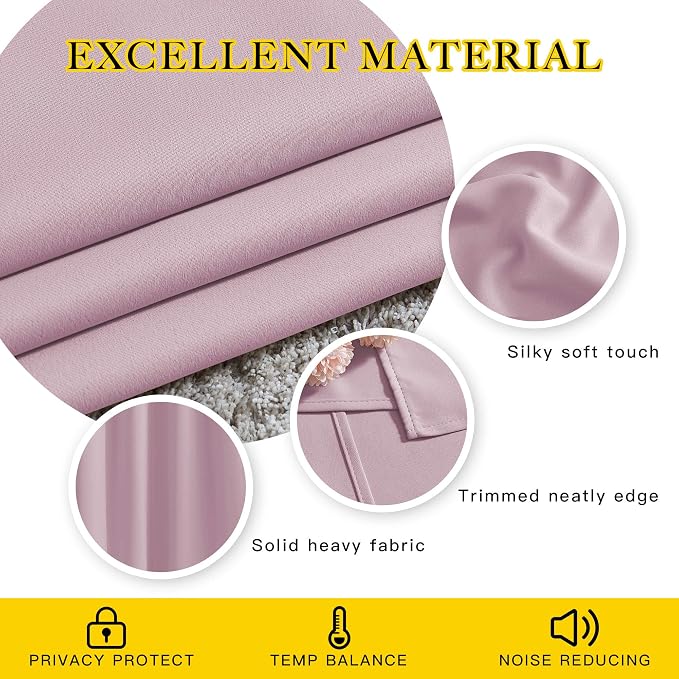NICETOWN 80 inch Curtains Privacy - Image 4
