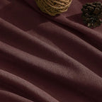 Reddish Brown Linen Curtains 90 Inch Long 2 Panels Set - Image 5
