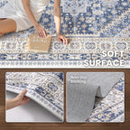 3x14 Runner Rug Non Slip, Washable Hallway Runner Rug, Living Room, Extra Long - Image 7