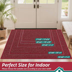 BEQHAUSE Dirt Trapper Door Mat 36" x 60", Non-Slip Washable Doormats, Low - Image 2