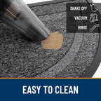 OLANLY Half Circle Front Door Mat Outside 35x23 All-Season Rubber Doormat | - Image 5