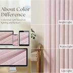 Light Pink Linen Pinch Pleat Curtains 108 Inch Length 2 Panels Set 40x108 | - Image 4