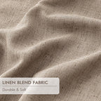 MIULEE Copper Brown Pinch Pleated 100% Blackout Curtains 40x108 Inches | Room - Image 6