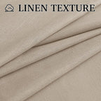 RYB HOME Linen Semi Sheer Curtains - Image 5
