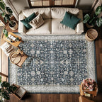 Area Rug 6x9 for Living Room Bedroom | Low Pile; Non Slip;Machine Washable; by WelcometoBabovid
