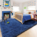 Amdrebio Navy Blue Large Area Rug 8x10 - Image 3