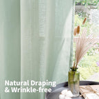 YoungsTex 90 Inches Length Linen Curtains - Image 5