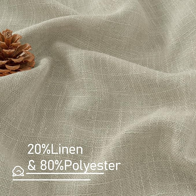 48 Inch Length Short Linen Curtains - Image 3