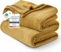 Bedsure GentleSoft Fleece Throw XL Blanket Yellow by Unknown