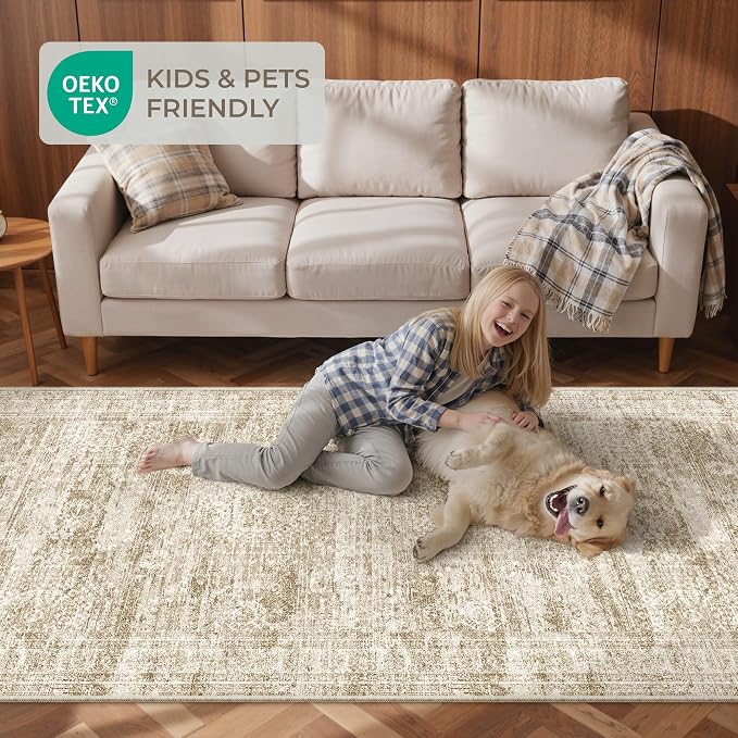 2'6 x 14' Runner Rug Non Slip, Washable Kitchen Rugs, Living Room, Extra Long - Image 9