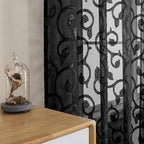 Furman Sheer Black Curtains 90 inches Long - Image 5