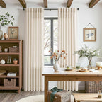 Linen Curtains 84 Inch Length 2 Panels Set - Image 7