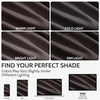 Cocoa Coffee Linen Blend Light Filtering Back Tab Curtains 96 Inches Long - Image 4