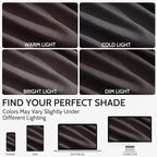 Cocoa Coffee Curtains 102 Inches Long, Back Tab Linen Blend Light Filtering - Image 4