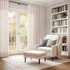 Natural White Linen Curtains 120 Inches Long - Image 6