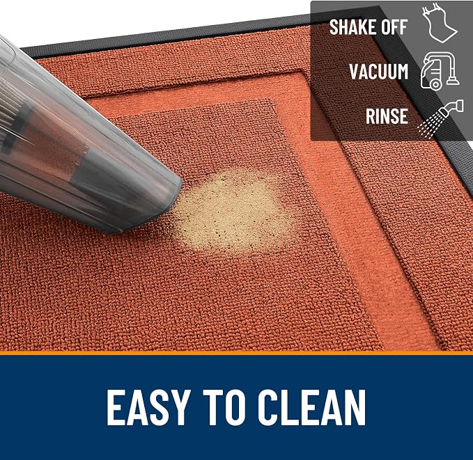 OLANLY Front Door Mat Outside 59x34, All-Season Heavy-Duty Rubber Doormat | - Image 5