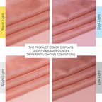 NICETOWN Coral Pink Sheer Window Curtains - Image 7