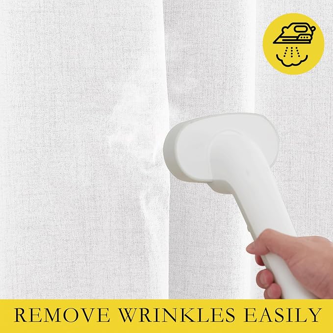 NICETOWN Linen 100% Blackout Cafe Curtains, Thermal Insulated & Noise Reducing - Image 8
