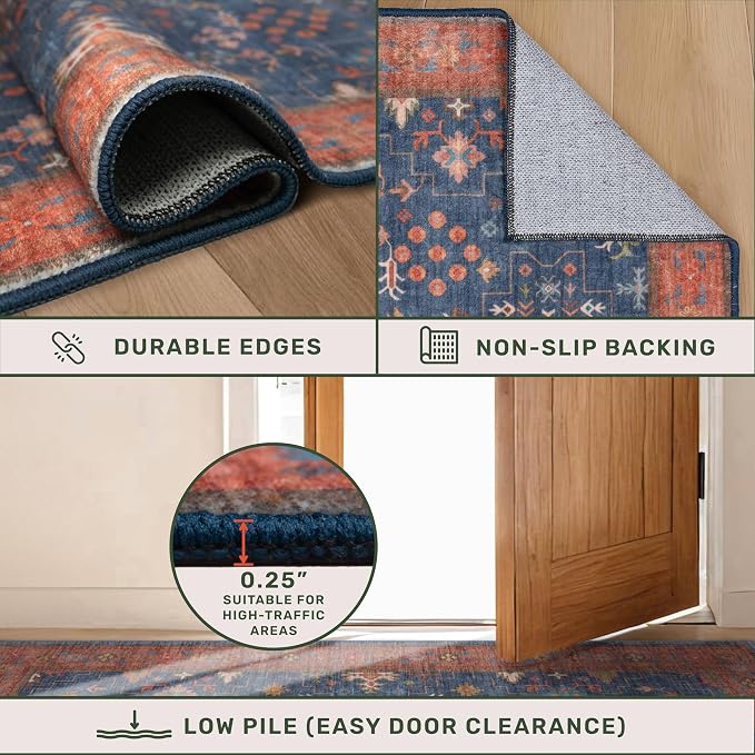 Washable 2x3 Entry Rug Front Door Indoor, Farmhouse Small Area Rugs - Image 4