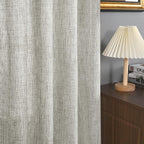 YoungsTex Extra Long Linen Curtains 95 Inch 2 Panels - Image 5