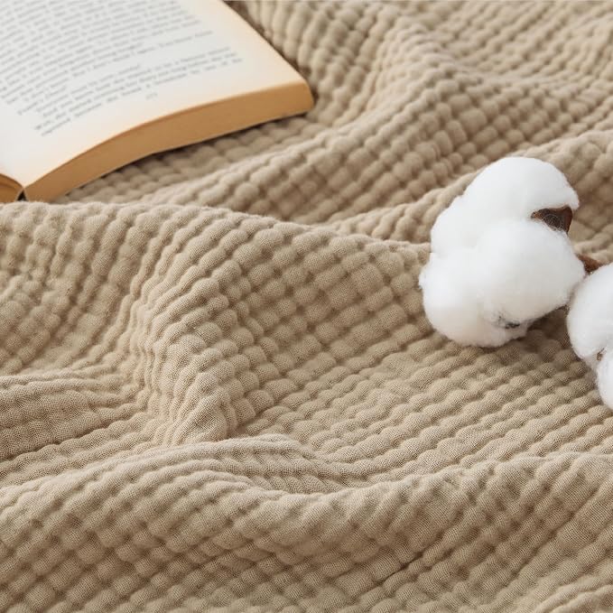 Bedsure 100% Cotton Muslin Blankets by Unknown