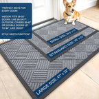 OLANLY Front Door Mat Outside Entrance 33x21, Waterproof Heavy-Duty Doormat | - Image 2