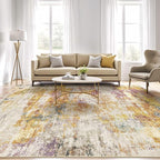 LOONGRUG 12x18 Area Rug Washable Large Neutral Modern Living Room Rugs | - Image 5