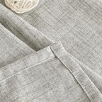 YoungsTex Dark Grey Curtains 98 Inches Long, Linen Drapes Light Filtering | - Image 5