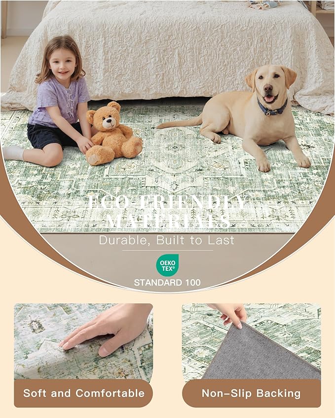 Madane Hallway Runner Rug 2x8 Washable Kitchen Rugs Non-Slip, Soft Ultra-Thin - Image 5