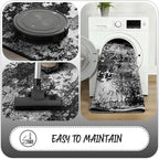 Black Washable Rug 5x7 Area Rugs - Image 6